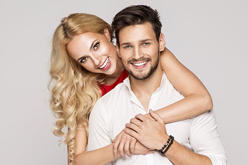 couple in white shirt