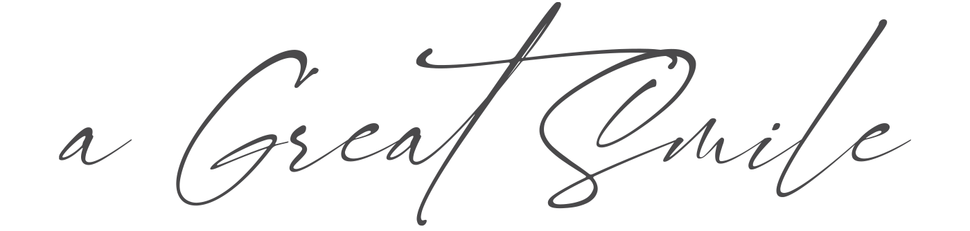 signature font saying a great smile