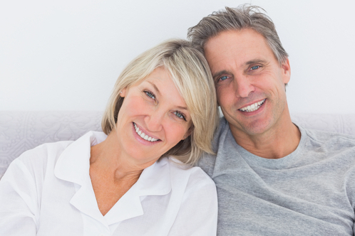 couple smiling