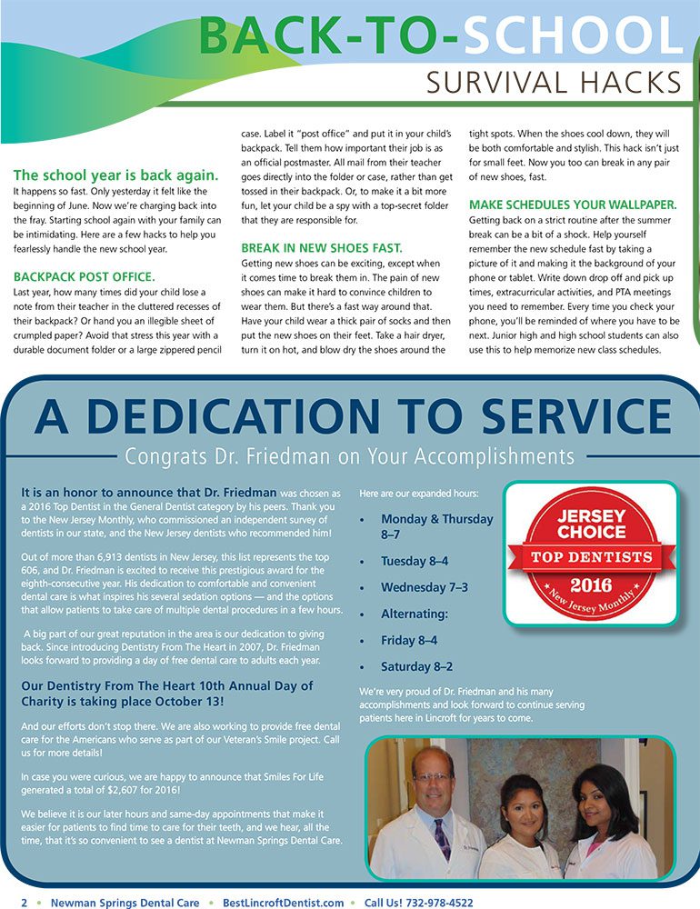 Signs of Success | Newman Springs Dental Care