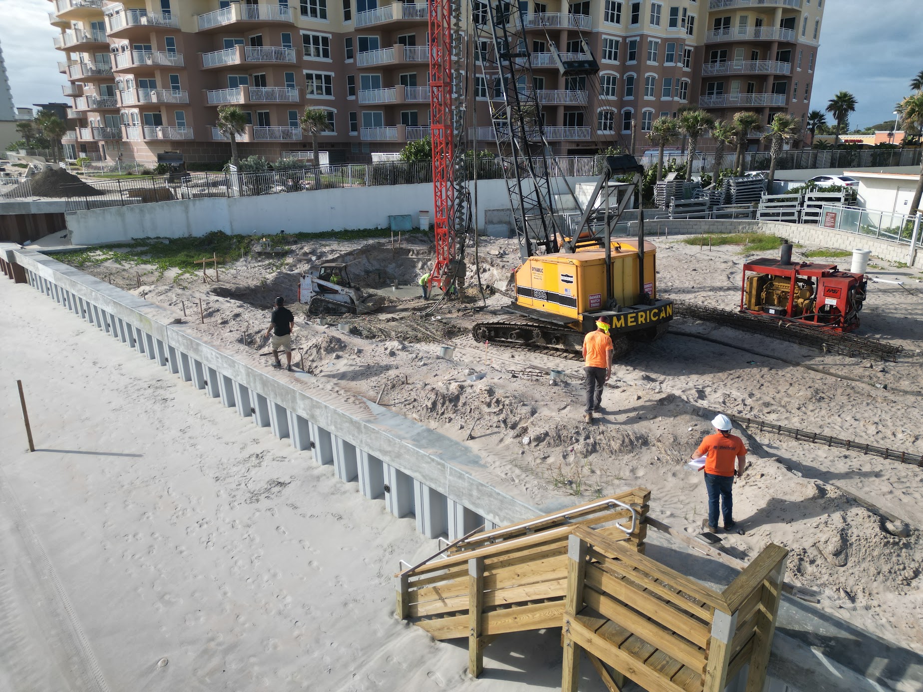 Bechtol field crew running a density test on a Central Florida job site