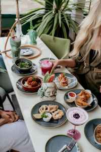 Eating with friends and family