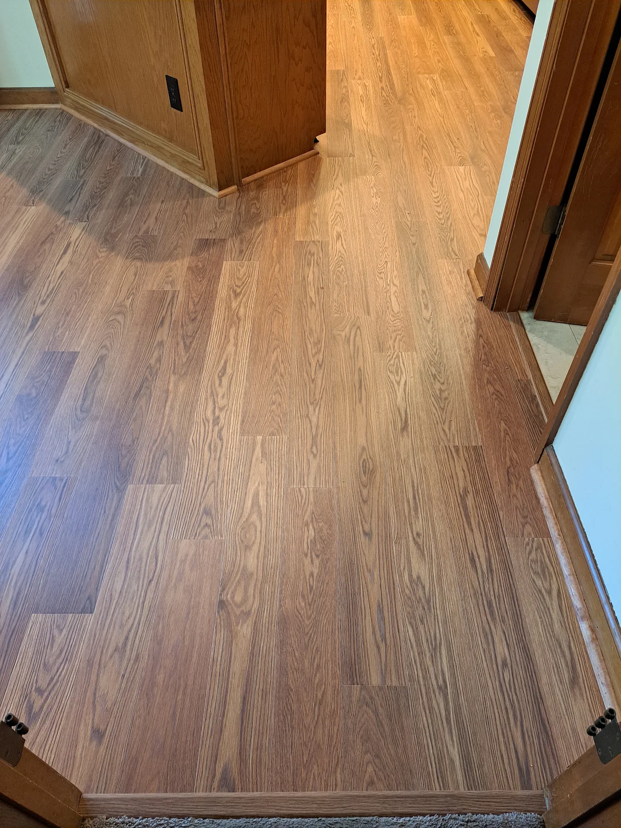 426 sq ft Mohawk Sterlington laminate in Malted Barley Oak installed in Marietta, GA by Concept Flooring