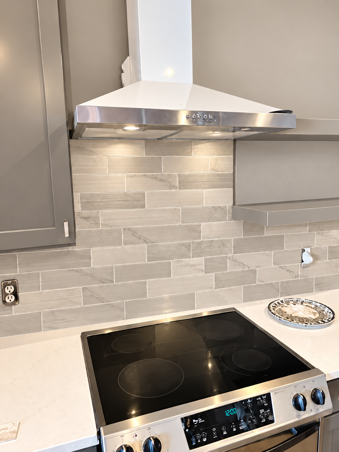 Kitchen backsplash tile installation