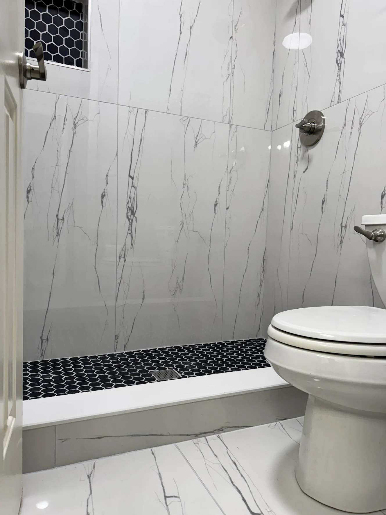 Custom bathroom tile installation