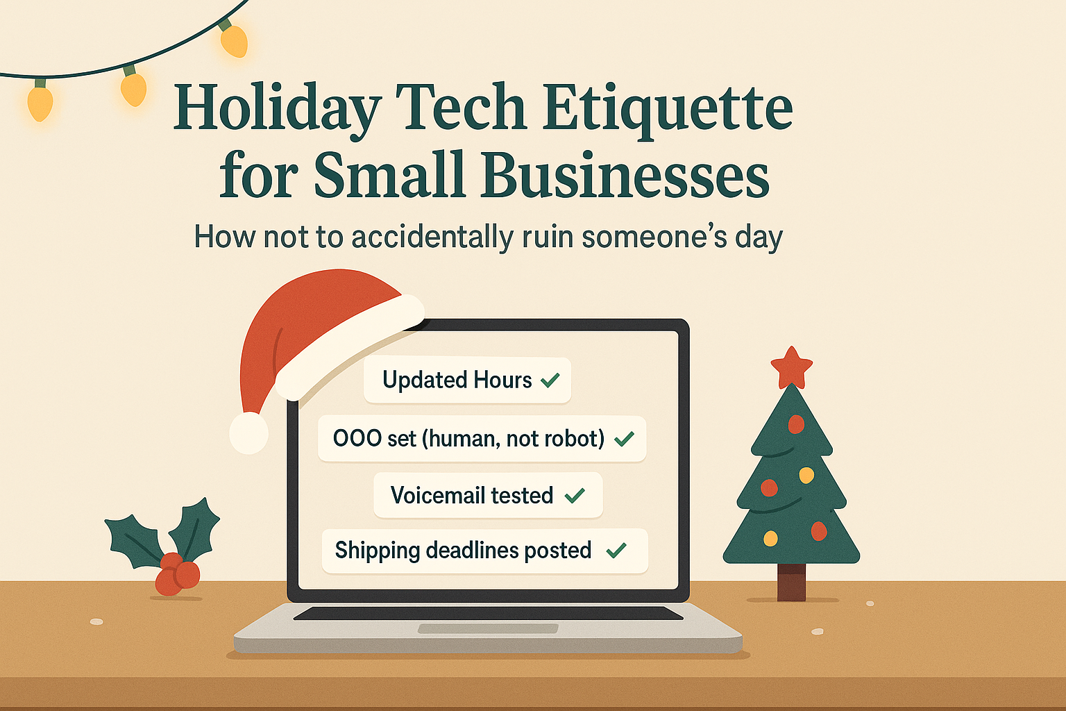 Holiday Tech Etiquette For Small Businesses (Or: How Not To Accidentally Ruin Someone’s Day) thumbnail