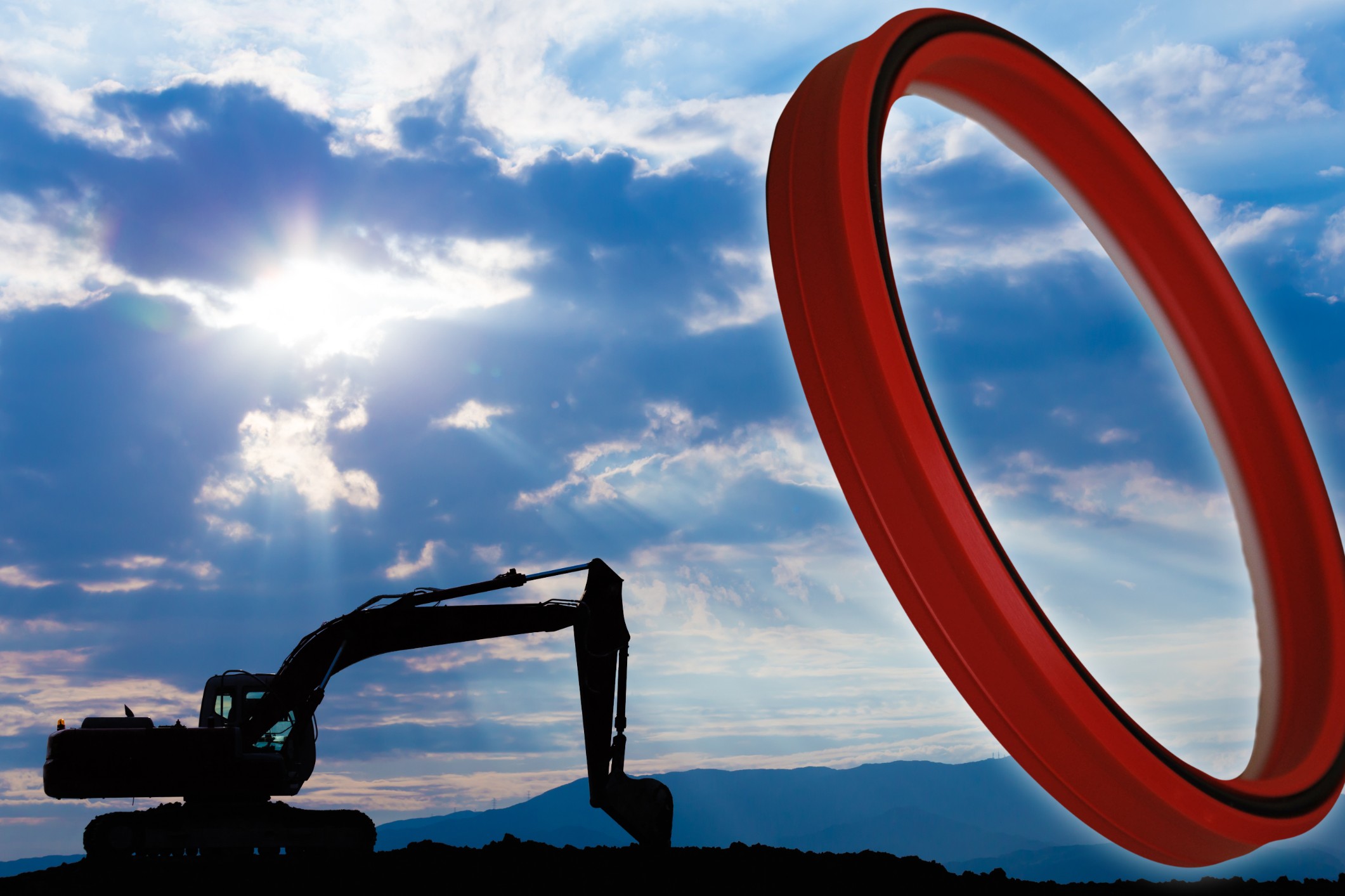 Rod seal for excavator equipment