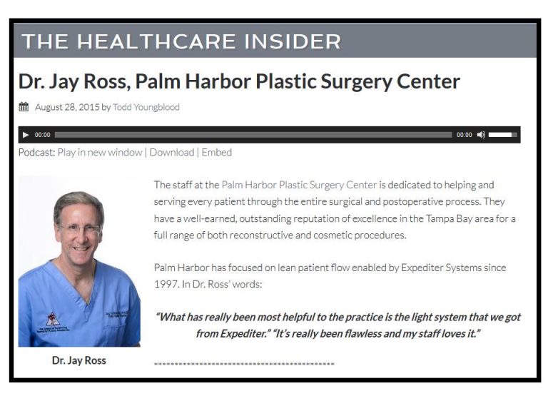 The Healthcare Insider – Dr. Jay Ross, Palm Harbor Plastic Surgery