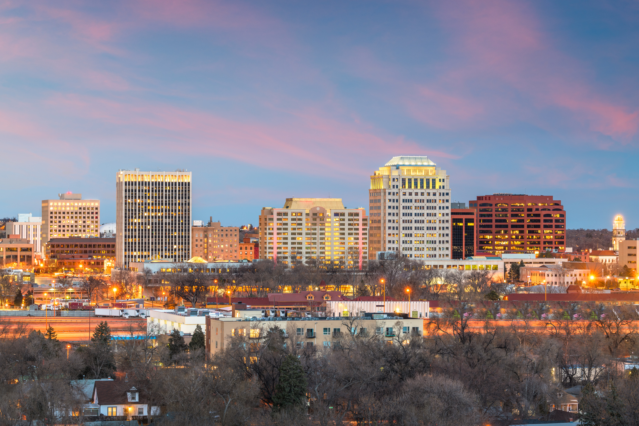 Skyline of Colorado Springs, CO, Where Sir Grout of Colorado Springs Is Located