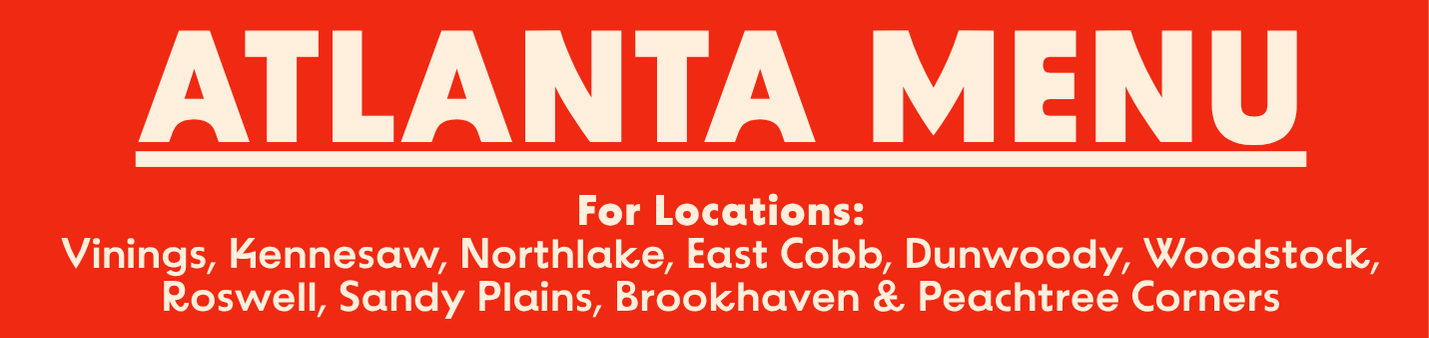 Georgia Menu