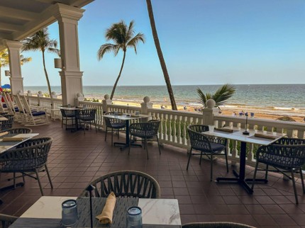 The view from the OCEAN2000 terrace.