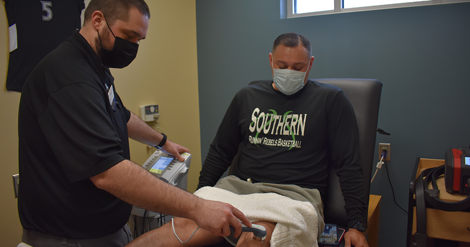 Athletic Training Clinic helps team quickly recover between games