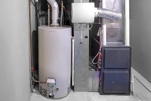 Furnace setup inside of a home