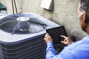 inspecting air conditioning unit