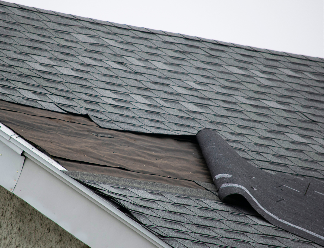 High Wind Storm Damage to Roof - Tom and Jerry's Roofing
