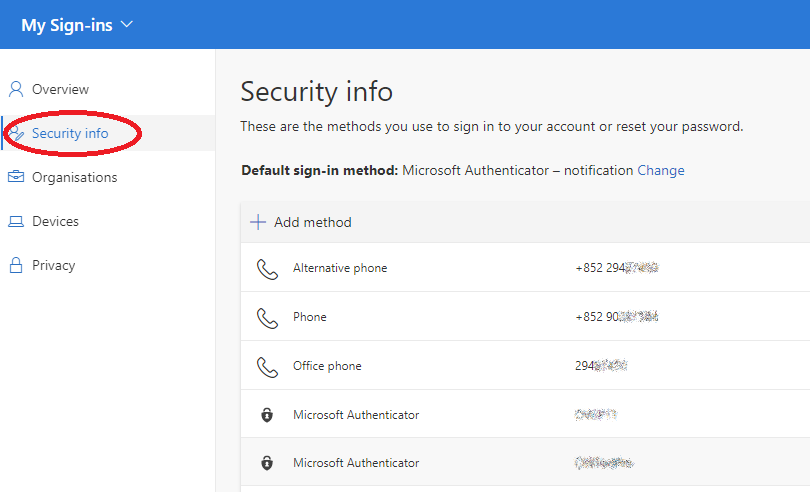 Additional security verification