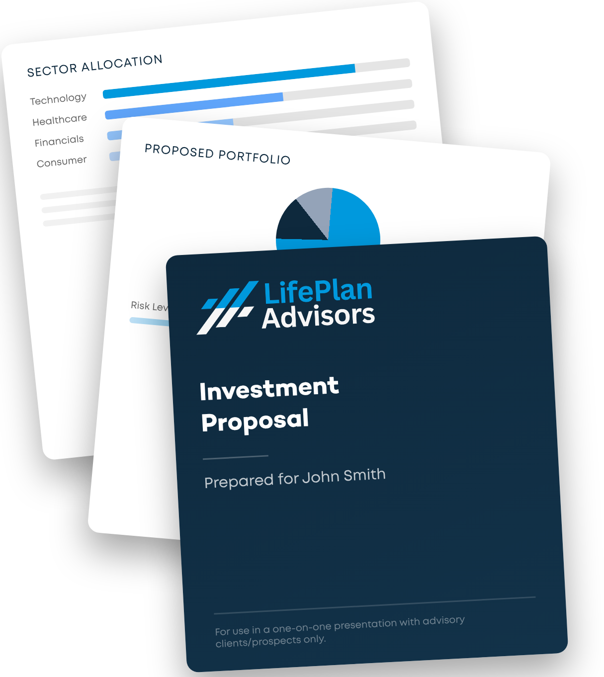 Branded investment proposal deck pages