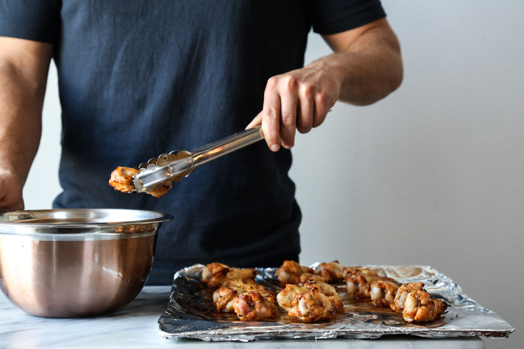 Maple & Crystal Hot Sauce Baked Chicken Wings Where Y'at New Orleans